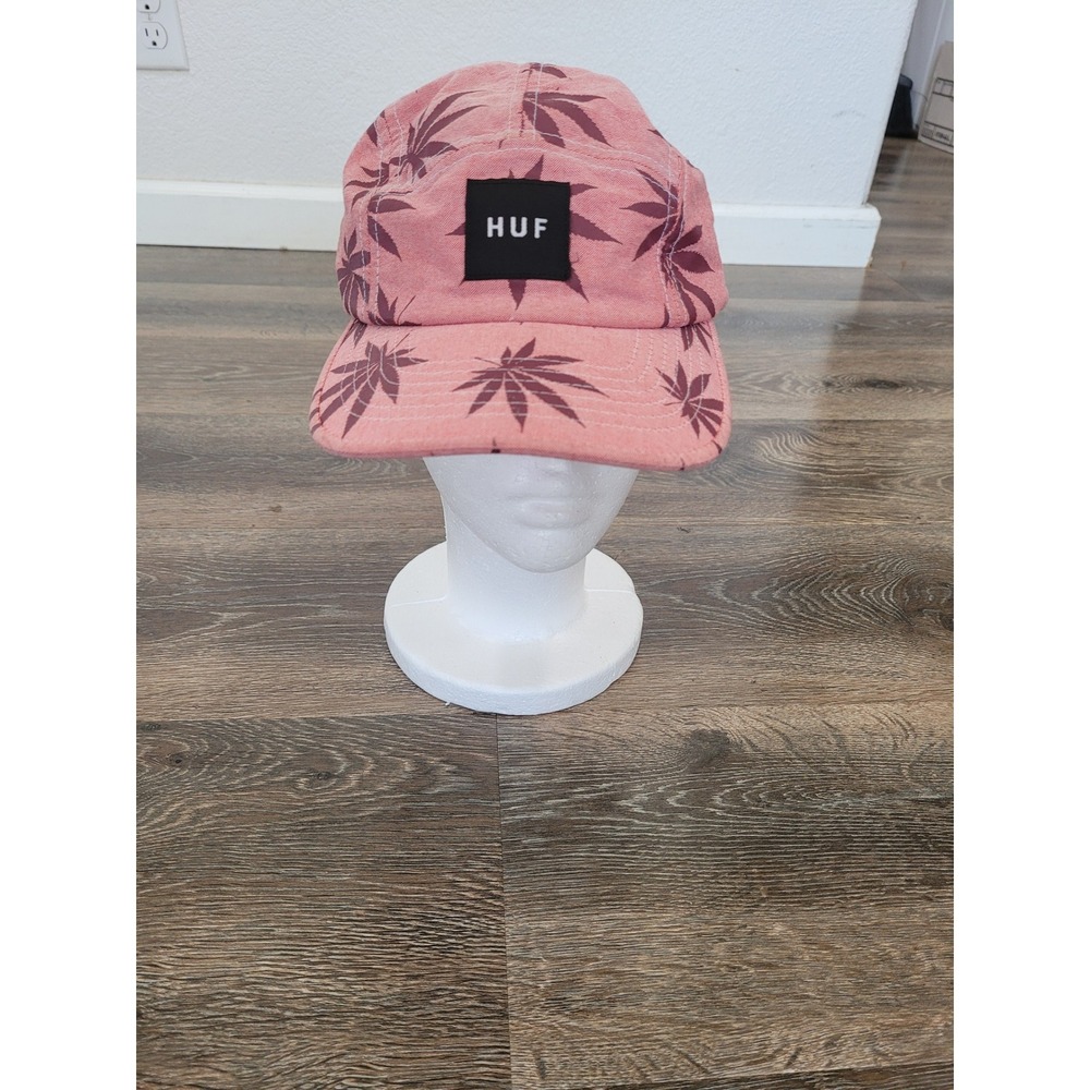 HUF 5 Panel Hat Leaf Print Camp Cap Adjustable Strapback #5